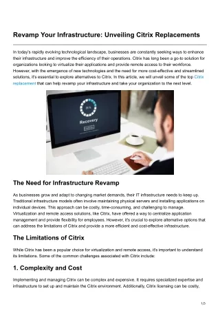 revamp your infrastructure unveiling citrix