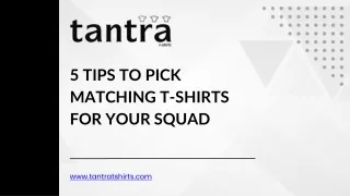 5 tips to pick matching t-shirts for your squad