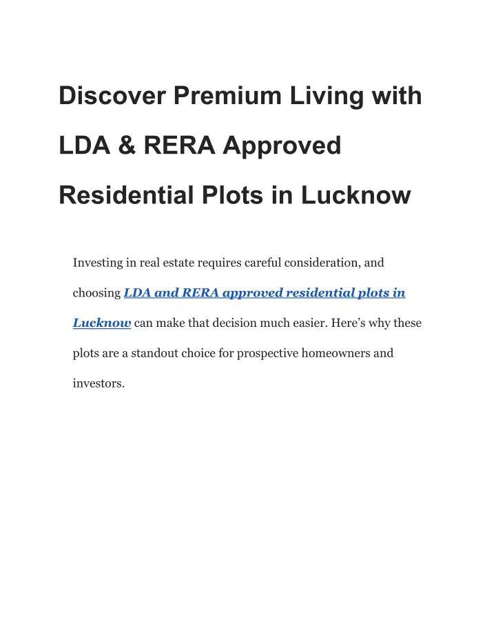 discover premium living with