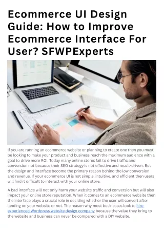 ecommerce ui design guide how to improve