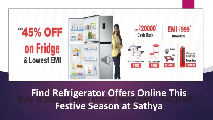 find refrigerator offers online this festive