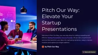 Choosing the Right Startup Presentation Service Provider