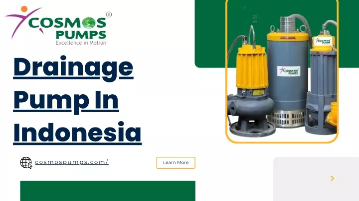 drainage pump in indonesia