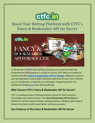 boost your betting platform with ctfc s fancy