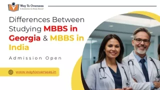 Differences Between Studying MBBS in Georgia & MBBS in India