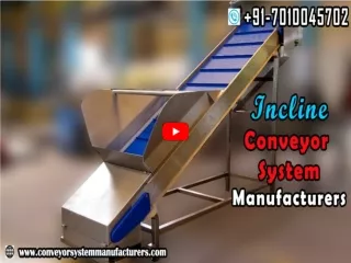 Incline Conveyor System Manufacturers