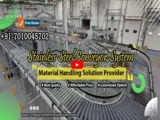 Stainless Steel Conveyor Manufacturers