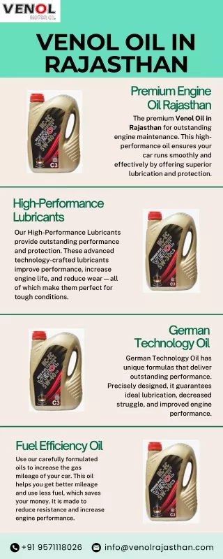 Venol Oil in Rajasthan