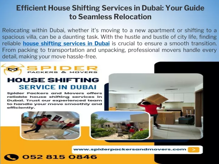 efficient house shifting services in dubai your