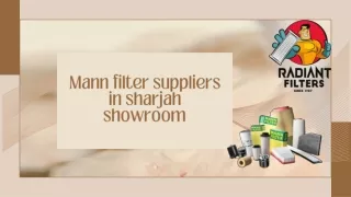 Mann filter suppliers in Sharjah Showroom