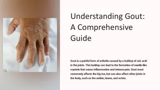 Understanding Gout: A Comprehensive Guide