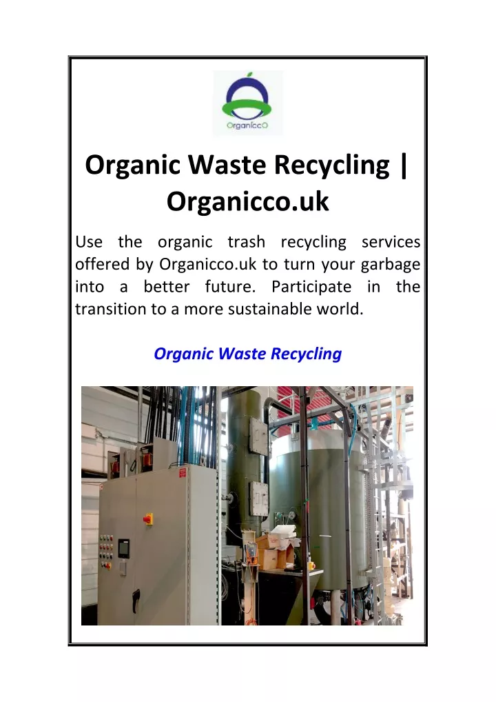 organic waste recycling organicco uk