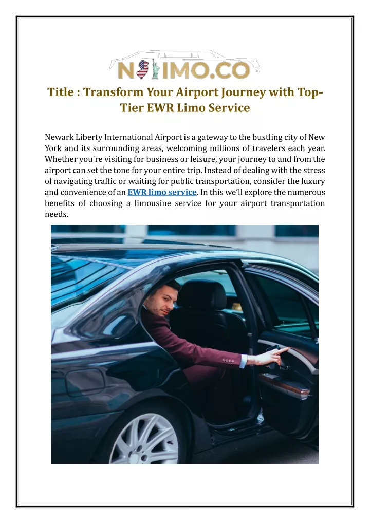 title transform your airport journey with