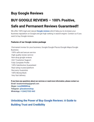 Super Useful Tips To Improve Buy Google Reviews