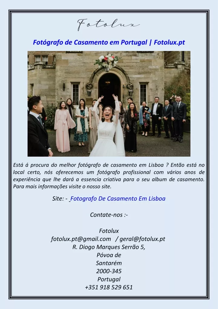 fot grafo de casamento em portugal fotolux pt