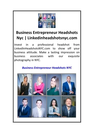 Business Entrepreneur Headshots Nyc  Linkedinheadshotsnyc.com