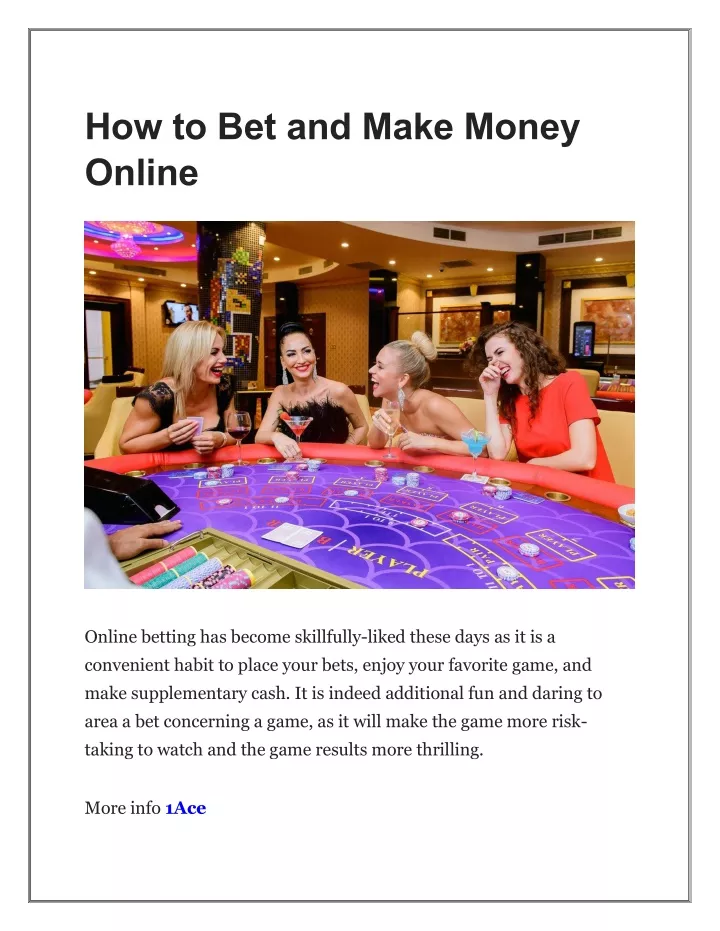 how to bet and make money online