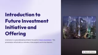 introduction to future investment initiative