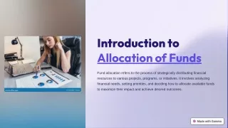 introduction to allocation of funds