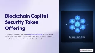 Blockchain-Capital-Security-Token-Offering