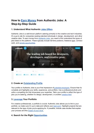 How to Earn Money from Authentic Jobs_ A Step-by-Step Guide