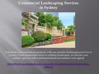 Commercial Landscaping Services in Sydney