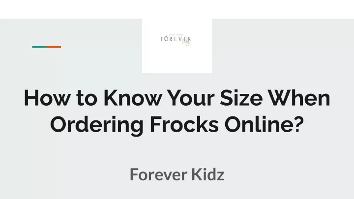 how to know your size when ordering frocks online