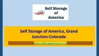 Self Storage of America, Grand Junction-Colorada - selfstorageofamerica.com