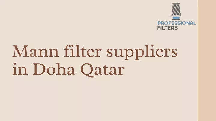 mann filter suppliers in doha qatar