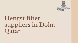 Hengst filter suppliers in Doha Qatar