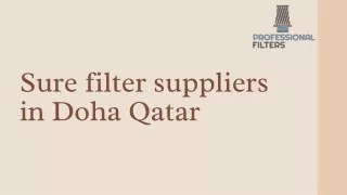 Sure filter suppliers in Doha Qatar