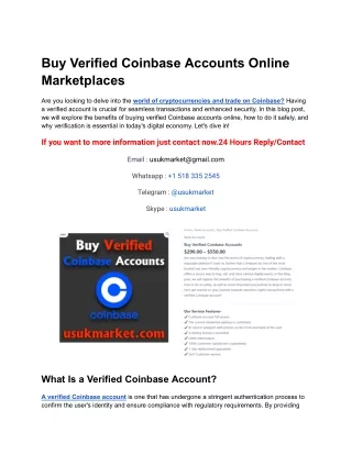 Buy Verified Coinbase Accounts Online Marketplaces (1)