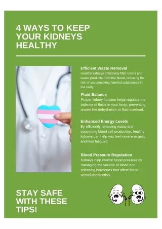 4 Essential Tips for Kidney Health | Best Kidney Specialist in Delhi