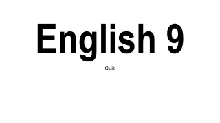 english 9
