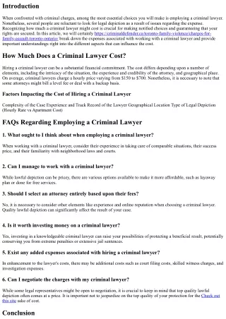 How Much Does a Criminal Lawyer Cost? Damaging Down the Costs