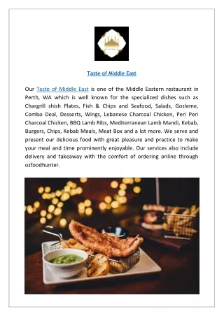 taste of middle east