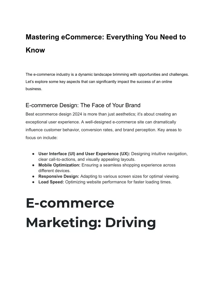 mastering ecommerce everything you need to