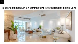 10 Steps to Becoming a Commercial Interior Designer in Dubai