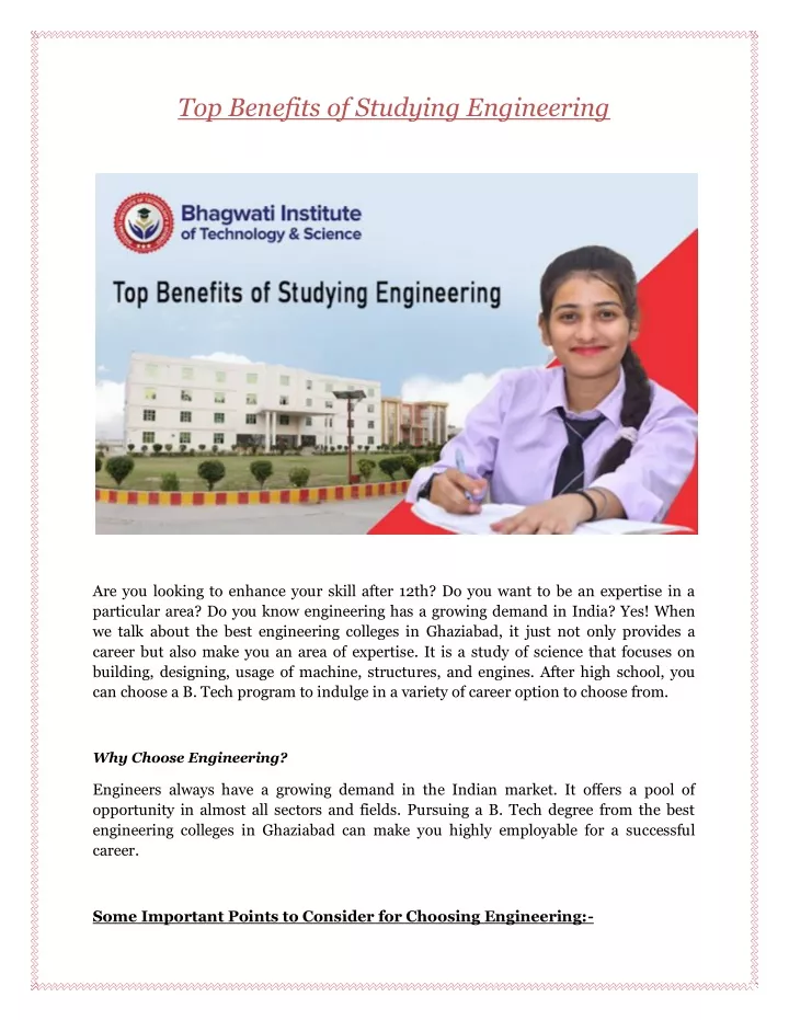 top benefits of studying engineering