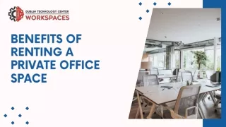 Benefits of Renting a Private Office Space