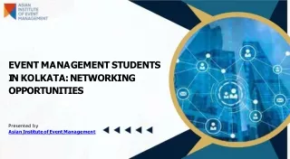 Event Management Students in Kolkata: Networking Opportunities