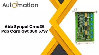 Abb synpol cma36 pcb card gvt 360 5797