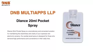 Dlance 20ml Pocket Spray | DNB MULTIAPPS LLP