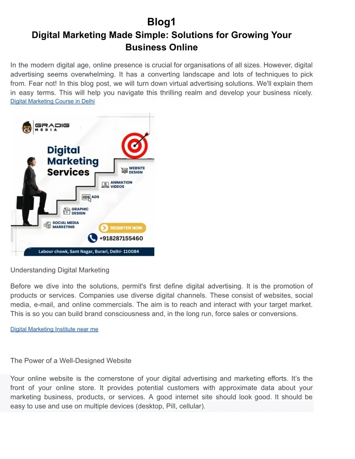 PPT - Digital Marketing Course at Pitampura PowerPoint Presentation ...