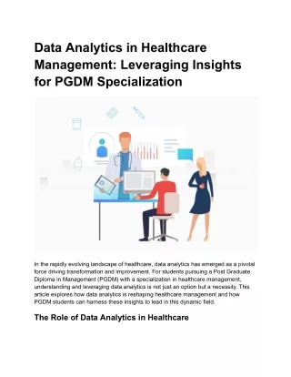 Data Analytics in Healthcare Management_ Leveraging Insights for PGDM Specialization