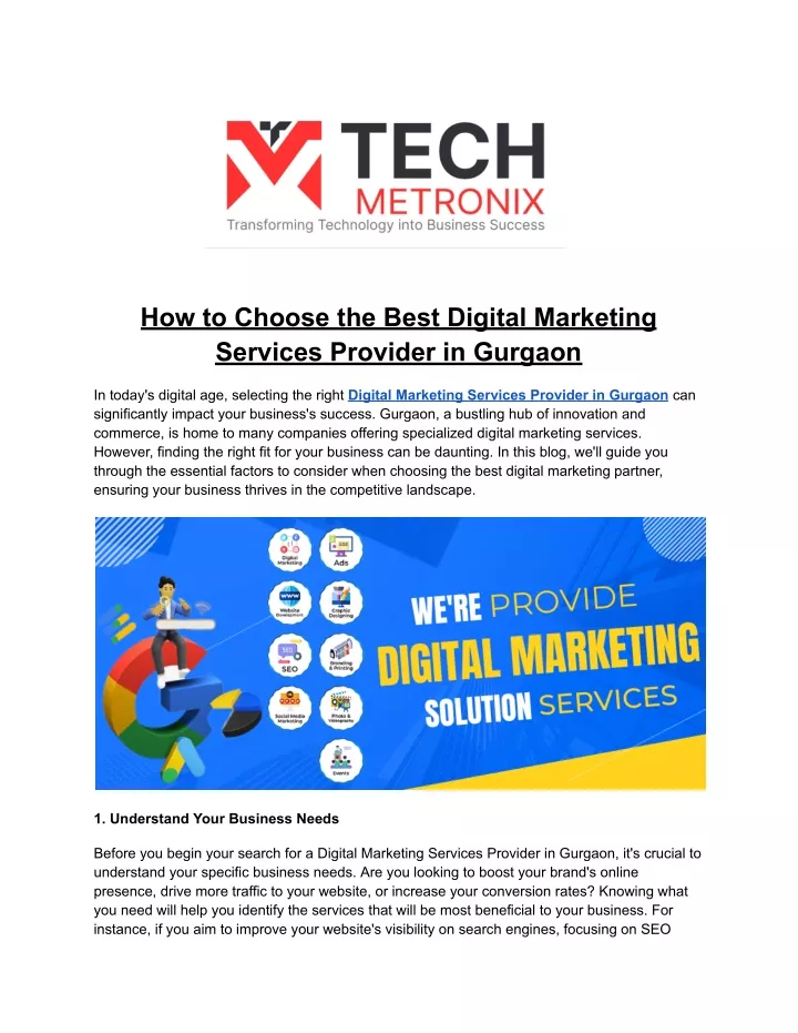 how to choose the best digital marketing services