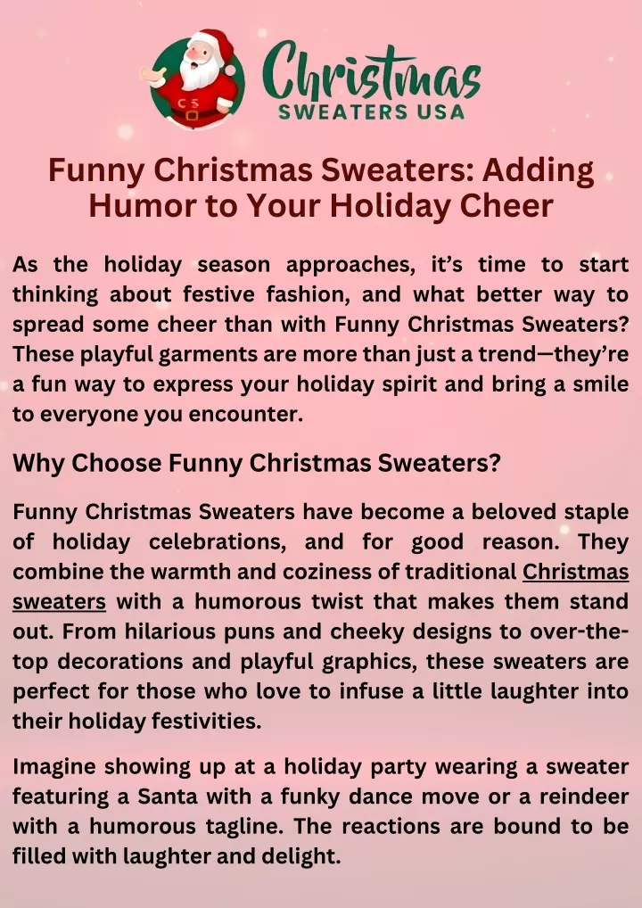 funny christmas sweaters adding humor to your