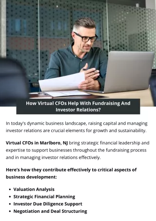 How Virtual CFOs Help With Fundraising And Investor Relations?