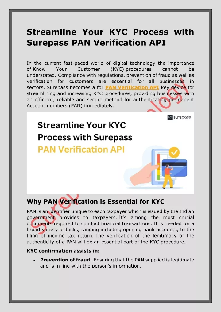 streamline your kyc process with surepass