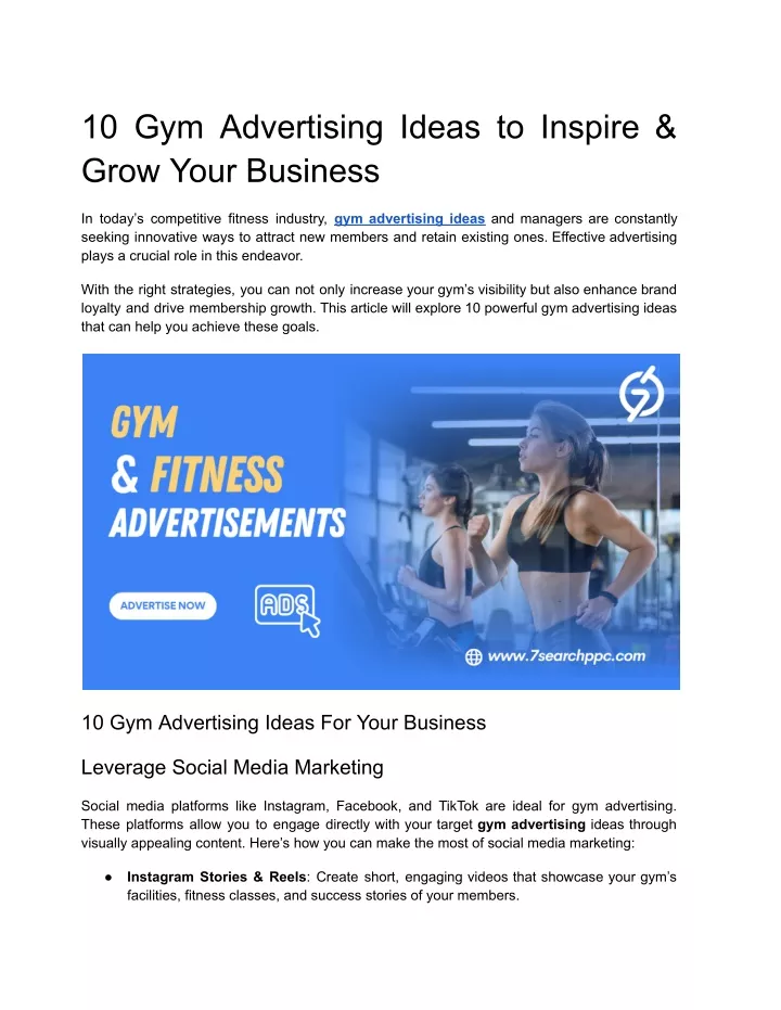 10 gym advertising ideas to inspire grow your